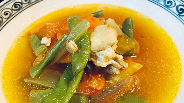 自炊「鶏肉と野菜のスープ」